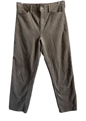 Banana Republic Women's High‎ Rise Straight Leg Tan Corduroy Pants Size 30 thumbnail 1