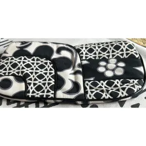 Vera Bradley Quilted Clutch Black‎ White Pattern Minimalist Purse thumbnail 2