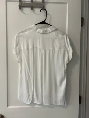 Rose + Olive White Button-Up thumbnail 3