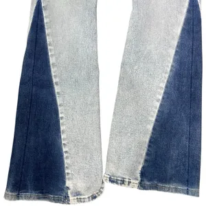 True Religion Jeans Joey NWT Y2K Mid Rise SZ 26 Patchwork Two Tone Flap Pockets thumbnail 2