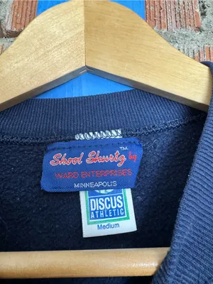 Vintage 90s Jamestown College Navy Crewneck Sweatshirt thumbnail 3