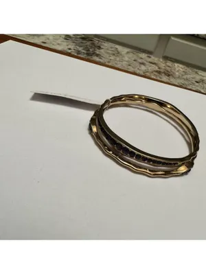 NWT Charming Charlie $13 Gold Tone Costume Bangle Bracelets thumbnail 3