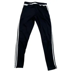 Adidas Unisex Track Pants S Black White Stripes Climacool Tapered Fit thumbnail 7