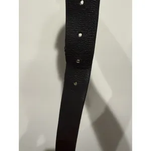OBEY UNISEX LEATHER WAIST BELT COLOR BLACK AND SILVER BUCKLE‎ 43" Sz M thumbnail 8