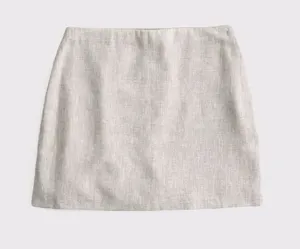 Abercrombie Scarlett Linen-Blend Mini Skort thumbnail 1