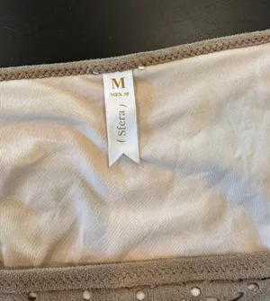 Suede Floral Bikini Tan thumbnail 8