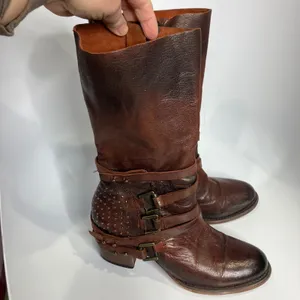Freebird by Steven Coy boots leather calf high‎ zipper closure women's size 9 thumbnail 2