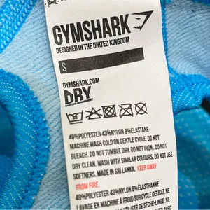 GYMSHARK Neon Blue Ultra Seamless Crop Top Size S thumbnail 12