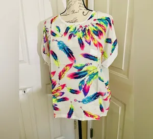 Ladies feather Print 2pc Set Multiple Size M thumbnail 13