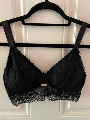 Danskin Black Lace Bralette thumbnail 1