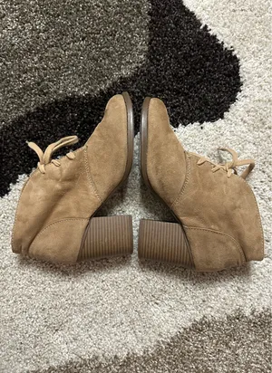 Faux Suede Light Brown Booties Size 9 thumbnail 4