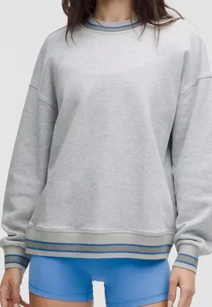 Lululemon Perfectly Oversized ringer Crew thumbnail 1