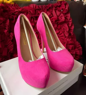 DREAM PAIRS Women's Party Sexy Super Platform Nightclub Shoes size 7 in pink thumbnail 4