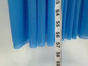 Formal Bodycon Dress Women’s S Blue Ruched Mesh One Shoulder Maxi-LAGSHIAN Brand thumbnail 4
