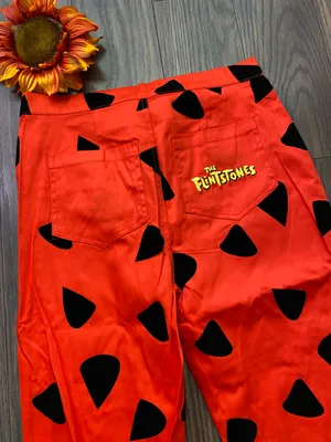 Unique Vintage NWT SMAK PARLOUR The Flintstones Bell Bottoms MEDIUM thumbnail 5