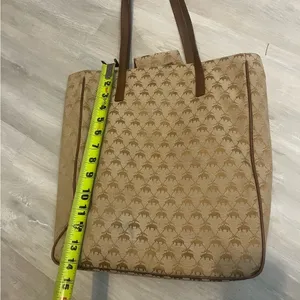 Elegant Tan‎ Tote Bag Tan thumbnail 5