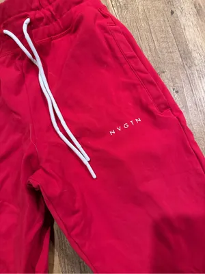 NVGTN Joggers  Ruby Red Women’s Drawstring Tapered High Rise Small thumbnail 4