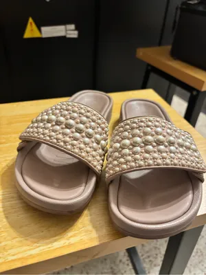 Jimmy Choo Fitz Ballet Pink Pearl Slides, size 4 women thumbnail 2