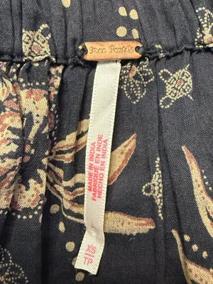 Free People Golden Hour Floral Maxi Dress Women's XS Black Ruffle Smocked Boho thumbnail 17
