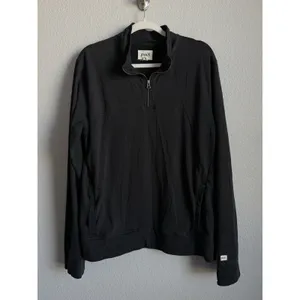 Pact Women Essential 1/4 Zip Pullover Sweatshirt Black Size M Organic Athleisure thumbnail 11