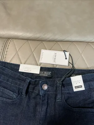 Judy Blue Dark Blue Braided Trim Wide Leg Jeans thumbnail 3