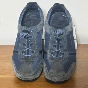 Dansko Elise Navy Blue Leather Mesh Bungee Lace Walking Shoes Womens Size‎ 38 thumbnail 3