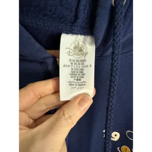 Disney Mickey Mouse Walt Disney World Zip Up Hoodie Navy Blue Graphic Jacket XXL thumbnail 4