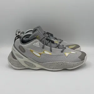 Adidas Exhibit A Candace Parker Womens Basketball‎ Shoes Sz 8.5 Gray Gold GY0992 thumbnail 2
