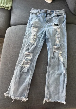 Cello Light Wash Jeans Distressed thumbnail 1