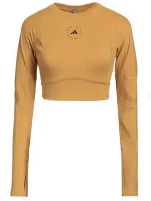 Adidas by Stella McCartney Desert Dune TrueStrength Yoga Crop Top L thumbnail 1