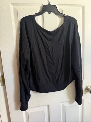 lululemon athletica be calm Black Off-the-Shoulder pullover thumbnail 3