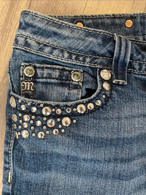 Miss Me Flap Pocket Jeans Blue JW5141BB Boot Size W30 L34 thumbnail 5