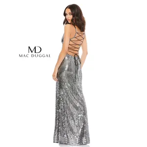 Mac Duggal 93576 Spaghetti Strap Prom Long Dress size 4 thumbnail 5