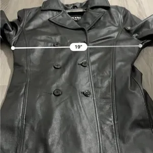 Vintage 90s Wilsons Leather Black Genuine Leather Jacket‎ Coat Size M thumbnail 14