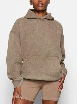 SKIMS Boyfriend Fleece SET in Desert - Size Small thumbnail 1