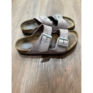Birkenstock Arizona Suede Leather Pink Sandals EU 39 US 8 9 Women‎ Comfort Flat thumbnail 3