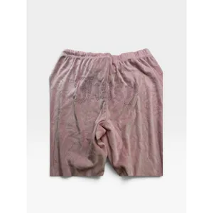 Juicy Couture Pink Velour Rhinestone Logo Lounge Set Top & Joggers Medium thumbnail 13