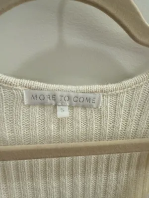 More to Come Revolve White Knit Top Size Small thumbnail 6