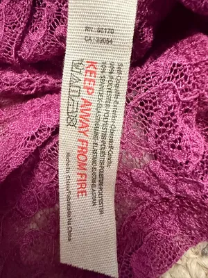 Free People Keep It Simple Top Dramatic Orchid Size M Fitted Lace‎ Baby Tee thumbnail 6