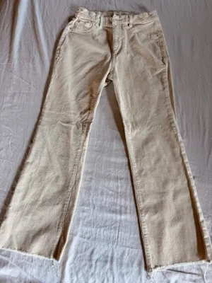 DL1961 creme corduroy Bridgette Boot cut size 27 thumbnail 1
