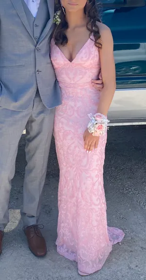 Windsor Pink Prom Dress thumbnail 2