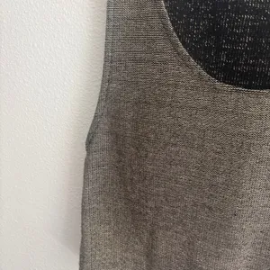 Zara Bronze Metallic Knit Sleeveless Scoop Neck Cropped Tank Top Large thumbnail 5