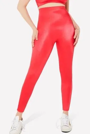 Yitty Headliner Shaping High Waist Legging Neon P*ssy Pink Rave Club Festival thumbnail 1