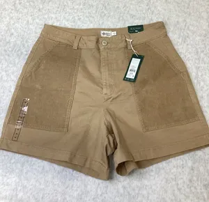 Alpine Design Womens Sahara Sand Mixed Fabric Corduroy Utility Shorts ADW24806 thumbnail 1