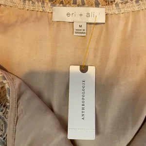 NWT Eli + Ali by Anthropologie Twilight‎ Lace Dress in Silver Size Medium thumbnail 9