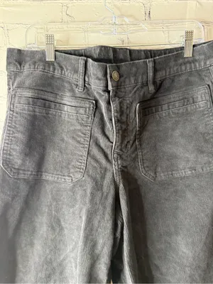 American Eagle Outfitters women’s Corduroy Wide-Leg Pants in Charcoal Gray 12 thumbnail 8