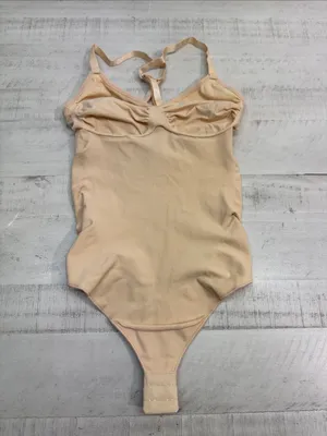 SHAPERX Tummy Control Shapewear Thong Bodysuit Seamless size small-medium thumbnail 9