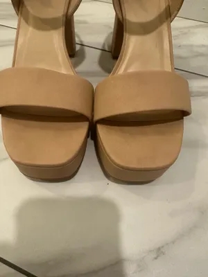 Y-Not Macey Platform Dress Sandals Dark Nude thumbnail 8