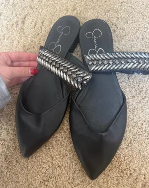 Jessica Simpson pointed toe slip ons thumbnail 1