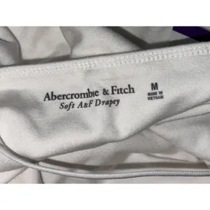 NEW Abercrombie & Fitch Soft AF Drapey White Sleeveless Tank Bodysuit Top Size M thumbnail 3